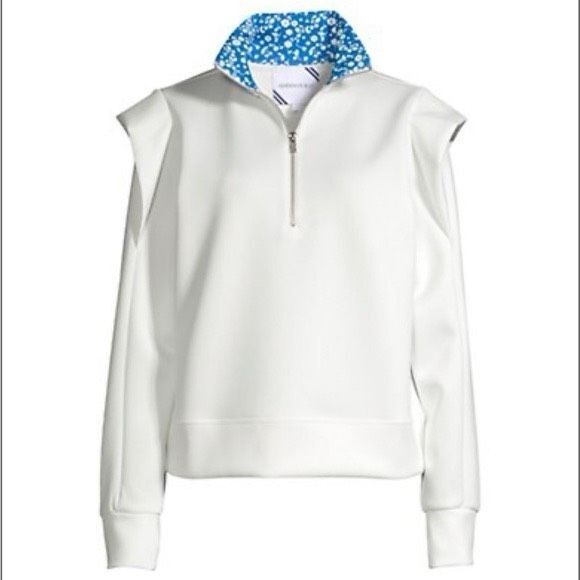 NWT Addison Bay Poplar Pullover In White & Blue Size Large - Picture 13 of 13